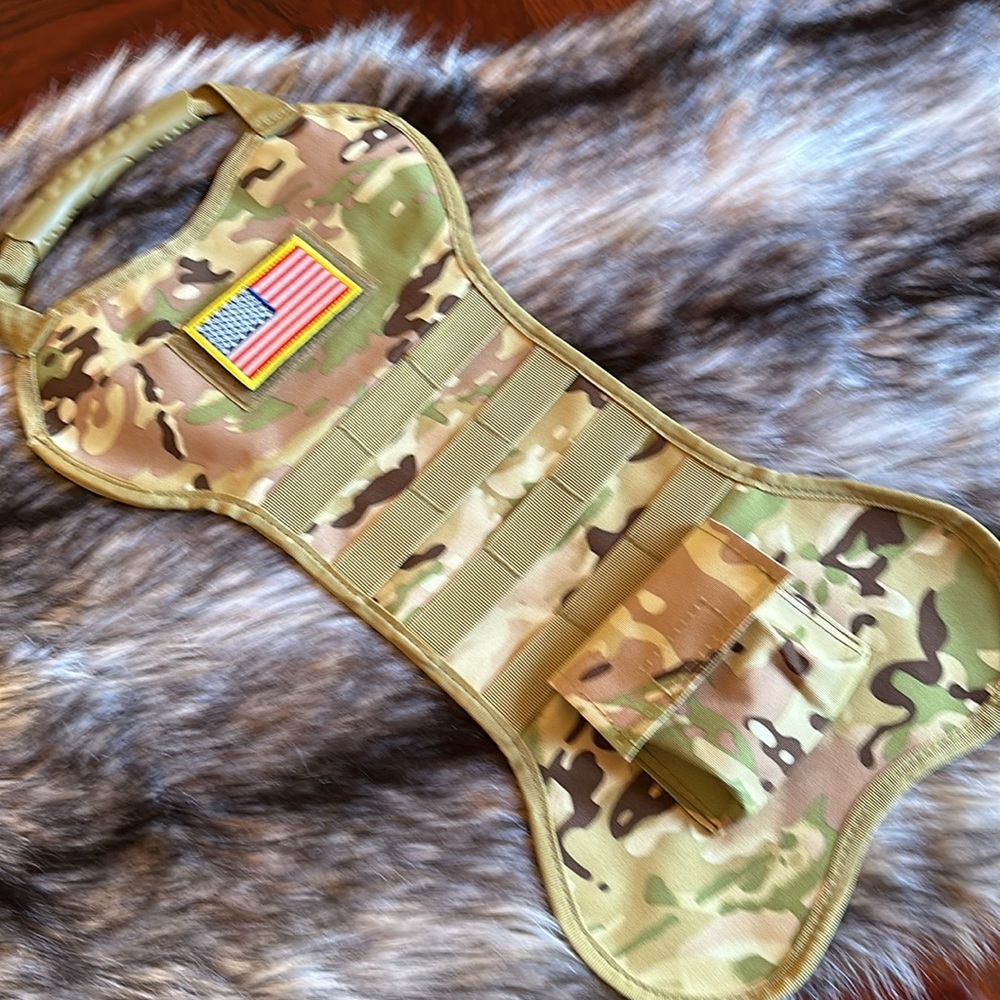 Speed Track *NEW* Pet Tactical Dog Bone Shaped Camo Christmas Stocking - Picture 5 of 13